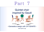 image : Quintet of Chairs inspired by Gaudi