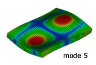 固有振動解析：5次モード形状
