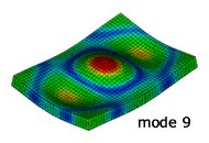 固有振動解析：9次モード形状