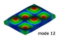 固有振動解析：12次モード形状