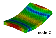 最適化結果：2次モード形状