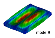 最適化結果：9次モード形状