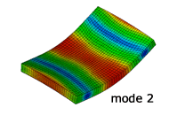 最適化結果：2次モード形状