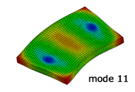 最適化結果：11次モード形状