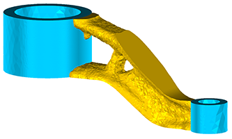 トポロジー最適化（SIMP法）例