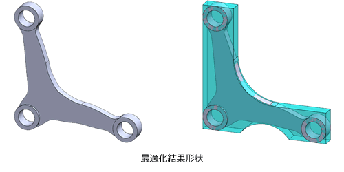 最適化結果形状